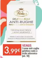 Venus - Crema Anti-rughe Gelatina Reale E Acido Ialuronico