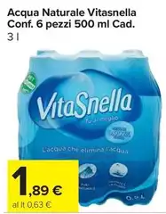 Vitasnella - Acqua Naturale