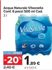 Vitasnella - Acqua Naturale