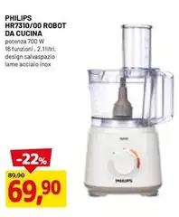 Philips - Hr7310/00 Robot Da Cucina Philips - Hr7310/00 Robot Da Cucina