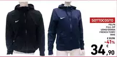 Nike - Felpa Full Zip Uomo/Donna French Terry