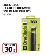 Philips - Linea Rasoi E Lame Di Ricambio One Blade
