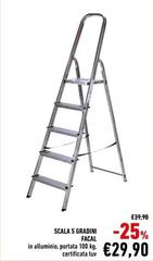 Facal - Scala 5 Gradini In Allumino Facal - Scala 5 Gradini In Allumino