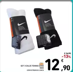 Nike - Set 3 Calze Tennis Uomo