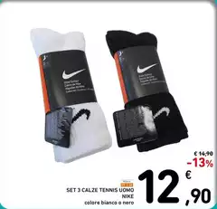 Nike - Set 3 Calze Tennis Uomo