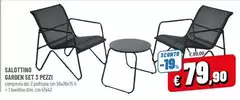 Salottino Garden Set 3 Pezzi