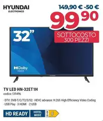 Hyundai - HN-32ET1H TV 81,3 Cm (32") HD Nero