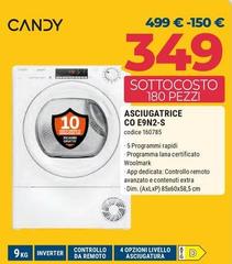 Candy - Asciugatrice CO E9N2-S Candy - Asciugatrice CO E9N2-S