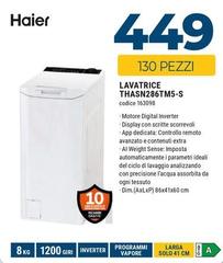 Haier - Lavatrice THASN286TM5-S