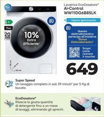 Samsung - Lavatrice Ecodosatore Ai Control WW11DG6B85LK