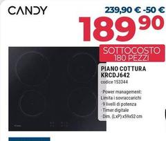 Candy - Idea KRCDJ642 Nero Da Incasso 59 Cm Piano Cottura A Induzione 4 Fornello(i) Candy - Idea KRCDJ642 Nero Da Incasso 59 Cm Piano Cottura A Induzione 4 Fornello(i)