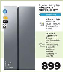 Samsung - Frigorifero Side By Side Air-space AI RS57DG400EM9