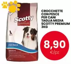 Scotty - Crocchette Con Pesce Per Cani Taglia Media  Premium