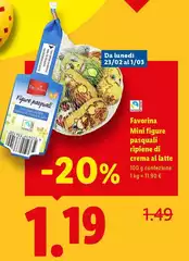 Favorina - Mini Figure Pasquali Ripiene Di Crema Al Latte Favorina - Mini Figure Pasquali Ripiene Di Crema Al Latte