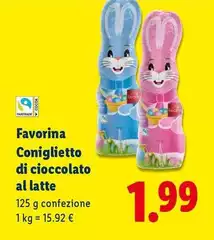 Favorina - Coniglietto Di Cioccolato Al Latte Favorina - Coniglietto Di Cioccolato Al Latte