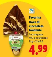 Favorina - Uovo Di Cioccolato Fondente Favorina - Uovo Di Cioccolato Fondente