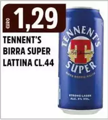 Tennent's - Birra Super Lattina