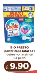 Bio Presto - Power Caps Total 4+1 Detersivo Lavatrice