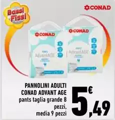 Conad - Pannolini Adulti Advant Age