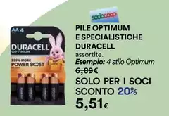 Duracell - Pile Optimum E Specialistiche