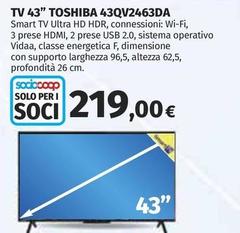Toshiba - Tv 43" 43qv2463da