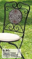 Cuscino Tondo Per Sedia Mosaico