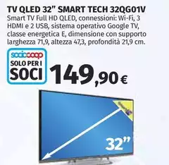 Smart technologies - Tv Qled 32" 32QG01V
