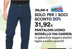 Carrera - Pantaloni Uomo Modello 700 Carrera - Pantaloni Uomo Modello 700