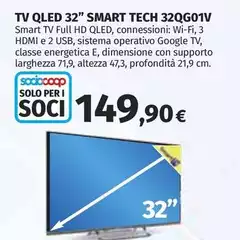 Smart technologies - Tv Qled 32" 32QG01V