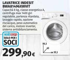 Indesit - Lavatrice BWA81496XWWIT