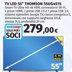 Thomson - Tv Led 55" 55UG4S15