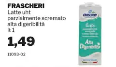 Frascheri - Latte UHT Parzialmente Scremato Alta Digeribilità