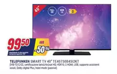 Telefunken - Smart Tv 40" TE40750B4512KT