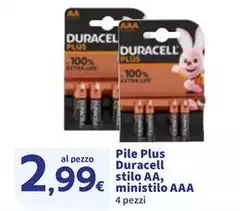 Duracell - Pile Plus Stilo AA, Ministilo AAA