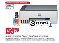 HP - Multifunzione "SMART TANK" 3IN 1P/ST-5105