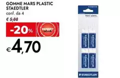 Staedtler - Gomme Mars Plastic Staedtler - Gomme Mars Plastic