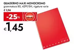 Quaderno Maxi Monocromo Quaderno Maxi Monocromo