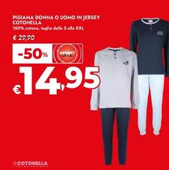 Cotonella - Pigiama Donna O Uomo In Jersey