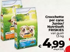 Friskies - Crocchette Per Cane Junior/ Nutrisoft