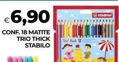 Stabilo - Conf. 18 Matite Trio Thick