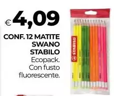 Stabilo - Conf. 12 Matite Swano