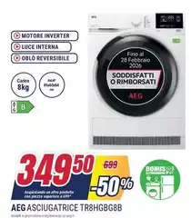 Aeg - Asciugatrice TR8HGB6B