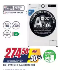 LG - Lavatrice F4R3011NSWB