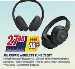 Jbl - Cuffie Wireless Tune 720bt Jbl - Cuffie Wireless Tune 720bt