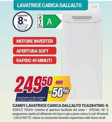 Candy - Lavatrice Carica Dall'AlTO TCA284TM5-S Candy - Lavatrice Carica Dall'AlTO TCA284TM5-S