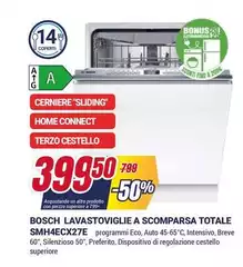 Bosch - Serie 6 SMOKEXL7E Lavastoviglie A scomparsa totale lavastoviglie
