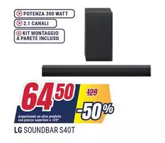 LG - Soundbar S40T
