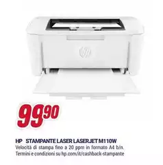HP - Stampante Laser Laserjet M110W