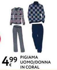 Pigiama Uomo/Donna In Coral