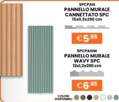 Pannello -  Murale Cannettato Spc